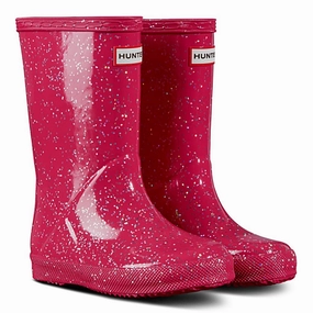 Hunter Kids First Classic Giant Glitter Rain Boots Kids Athletic Shoes,Toddler Sports Shoes,Youth Casual Shoes