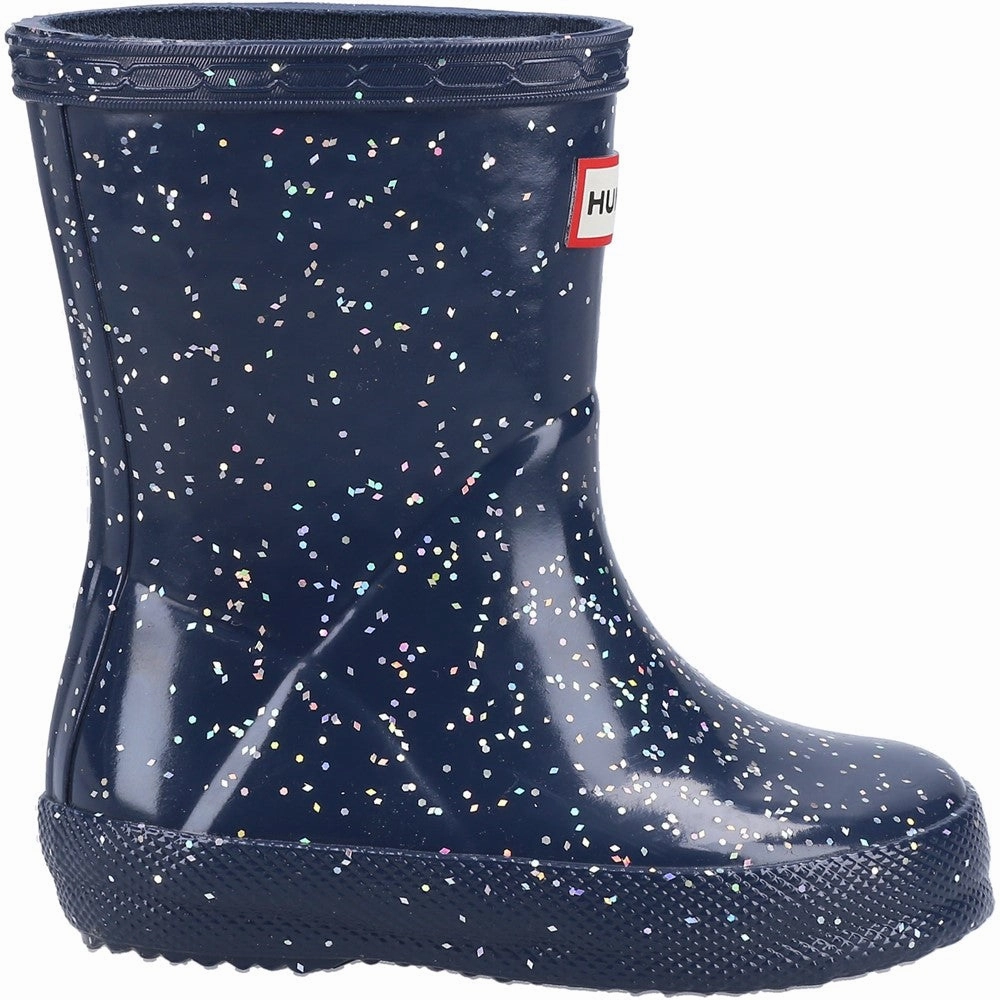 Hunter Kids First Classic Giant Glitter Rain Boots Girls Sneakers Girls Running Shoes