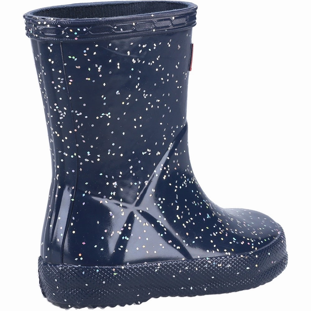 Hunter Kids First Classic Giant Glitter Rain Boots Girls Sneakers Girls Running Shoes