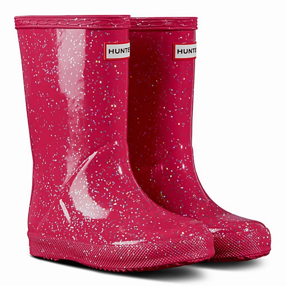 Hunter Kids First Classic Giant Glitter Rain Boots Kids Tennis Shoes,Toddler Athletic Shoes,Youth Casual Shoes