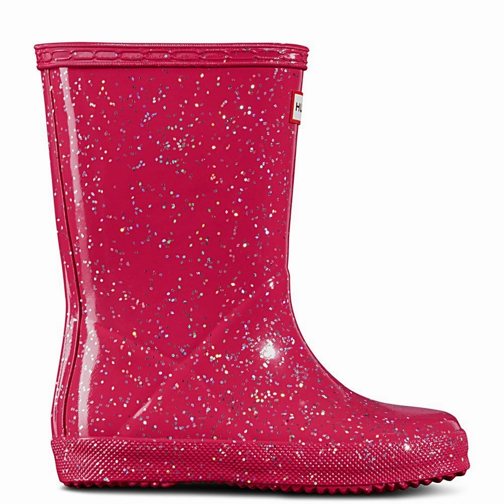 Hunter Kids First Classic Giant Glitter Rain Boots Girls Sneakers Girls Running Shoes