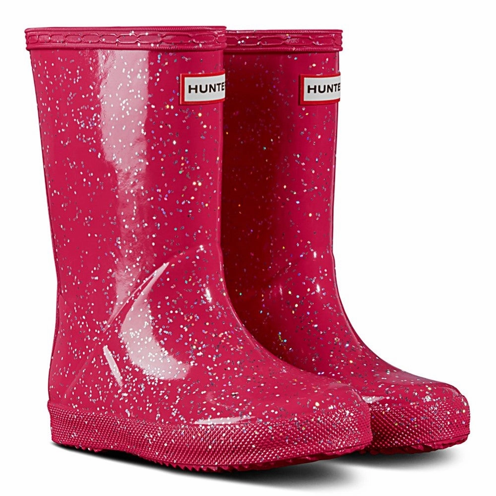 Hunter Kids First Classic Giant Glitter Rain Boots Kids Tennis Shoes,Toddler Athletic Shoes,Youth Casual Shoes