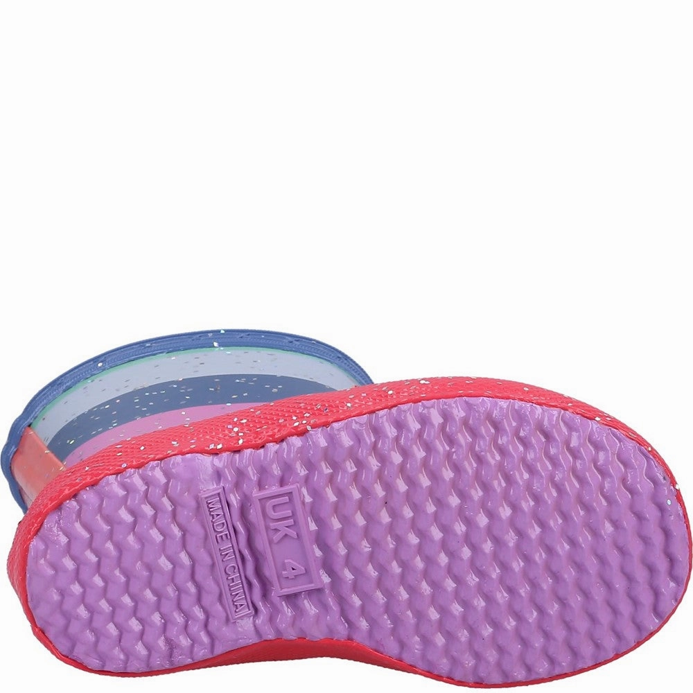 Hunter Original First Classic Rainbow Giant Glitter Boot Girls Sneakers Girls Running Shoes