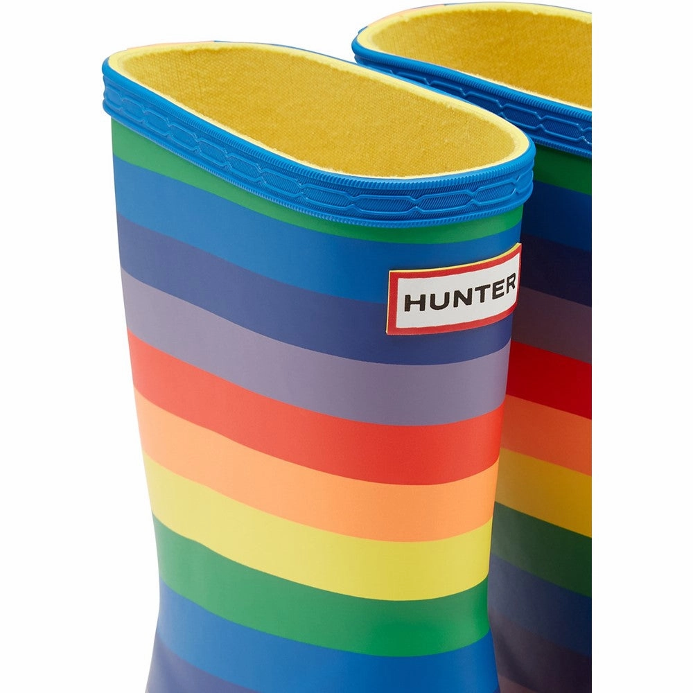 Hunter Original First Classic Rainbow Print Wellington Boots Girls Sneakers Girls Running Shoes