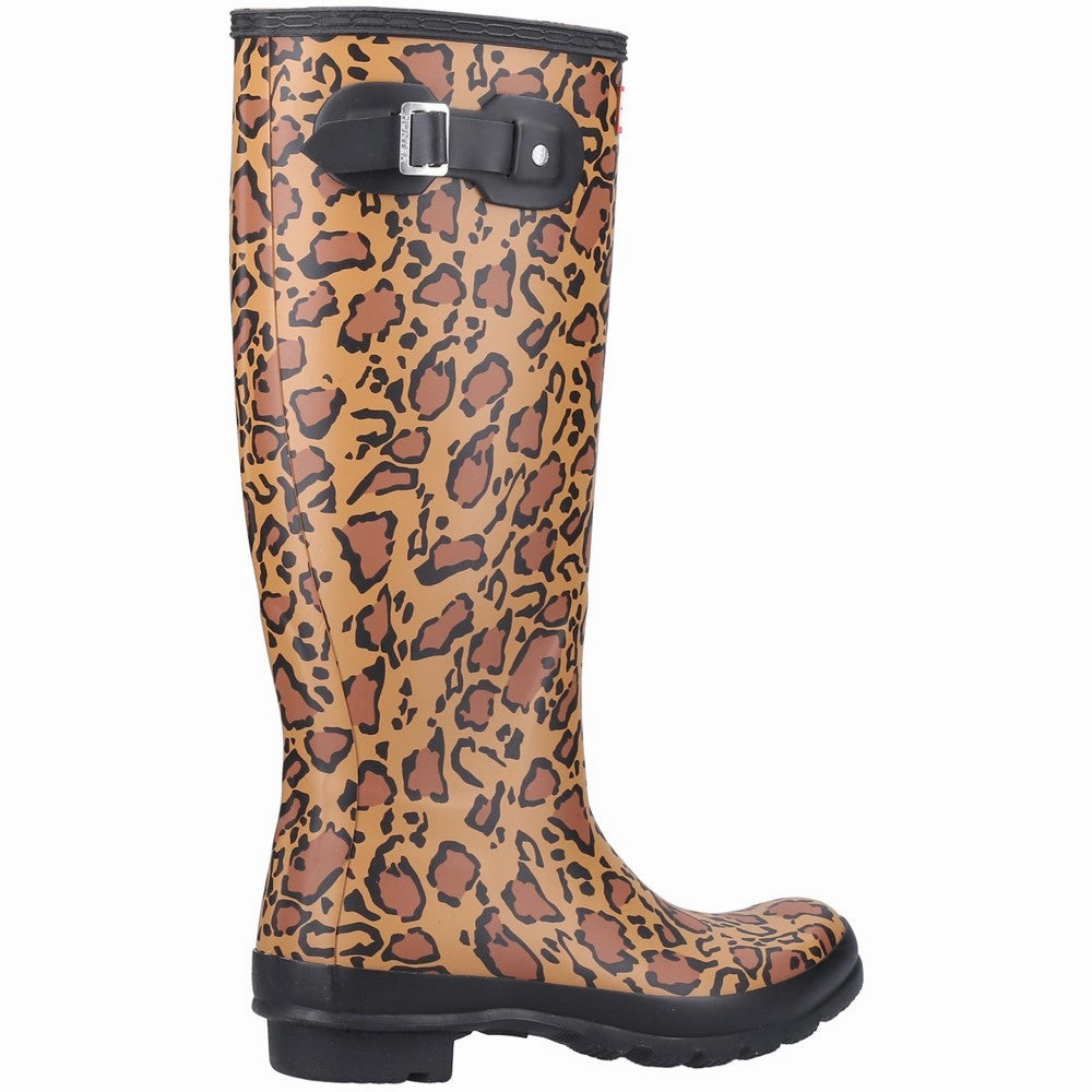 Hunter Original Tall Leopard Print Boot Women's Sneakers Casual Walking Shoes