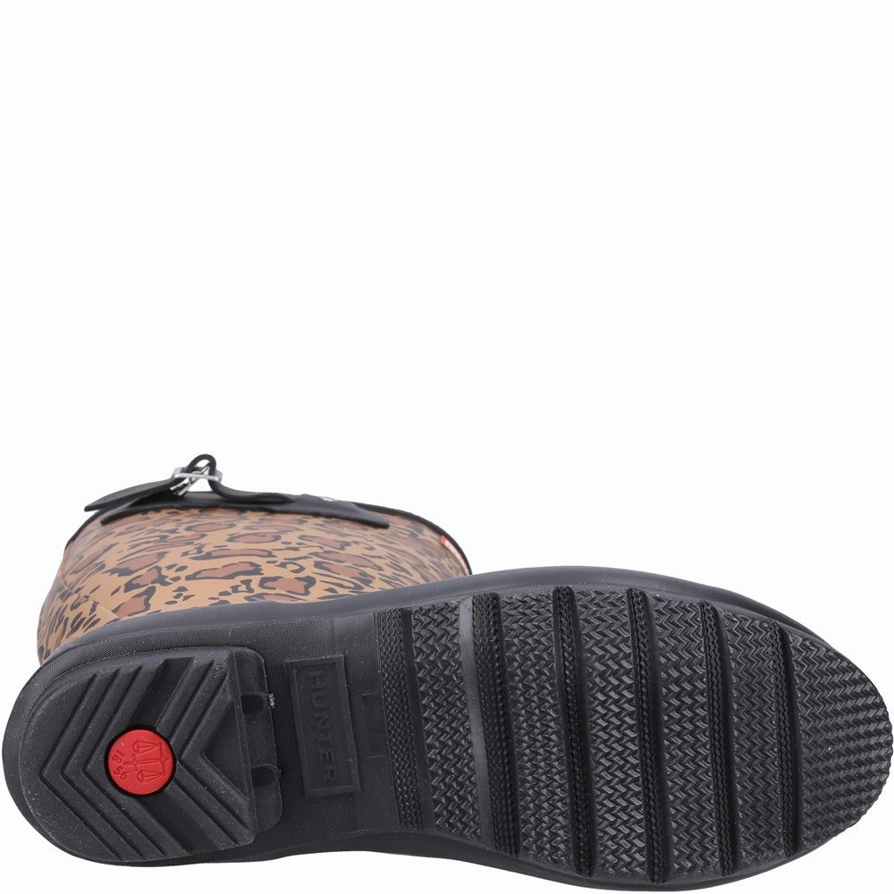Hunter Original Tall Leopard Print Boot Women's Sneakers Casual Walking Shoes