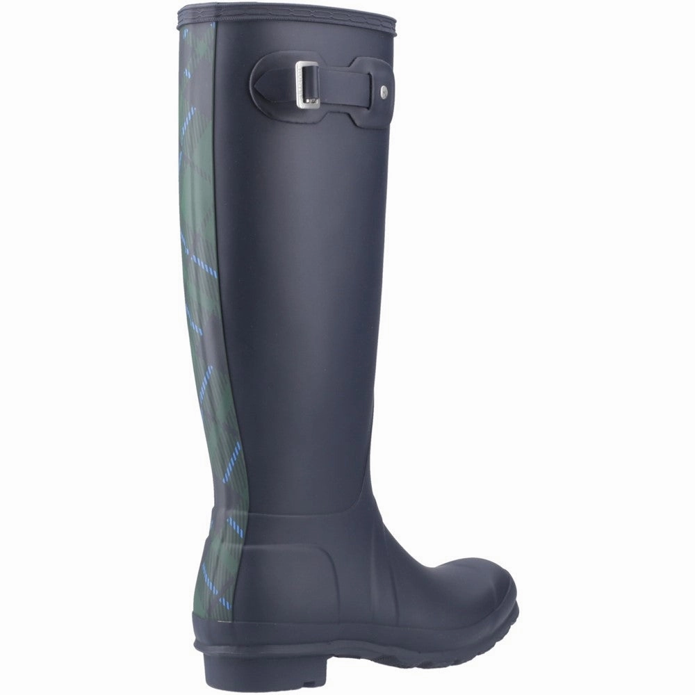Hunter Original Tall Tartan Back Strap Wellington Women's Sneakers Casual Walking Shoes