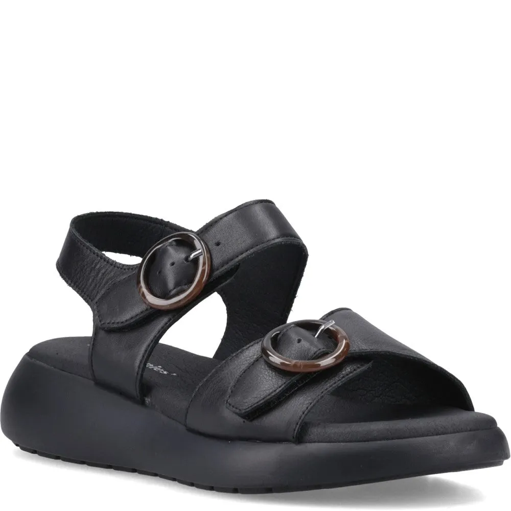 Hush Puppies Alison Buckle Sandal Lightweight Running Shoes,Slip On Athletic Shoes,Breathable Workout Shoes
