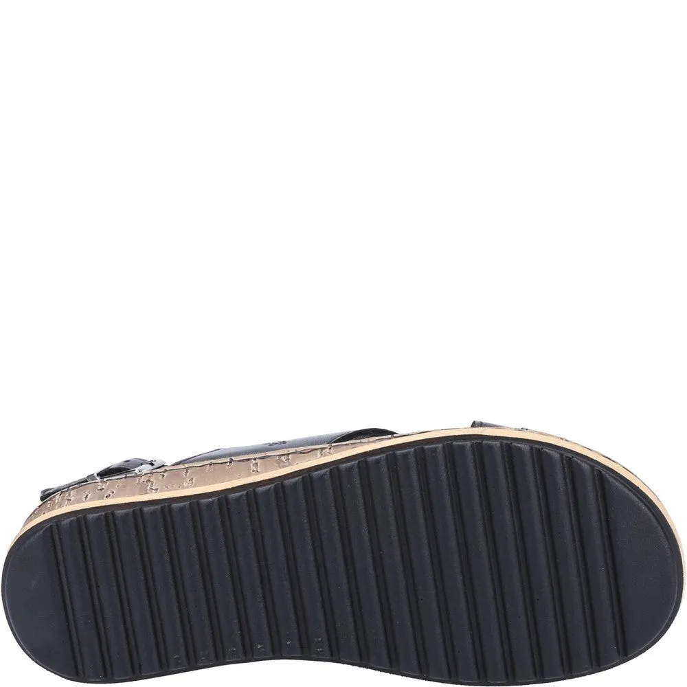 Hush Puppies Elena Cross Over Wedge Sandal Women's Sneakers Casual Walking Shoes
