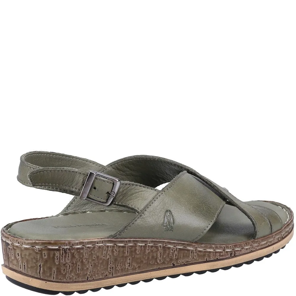 Hush Puppies Elena Cross Over Wedge Sandal Women's Sneakers Casual Walking Shoes