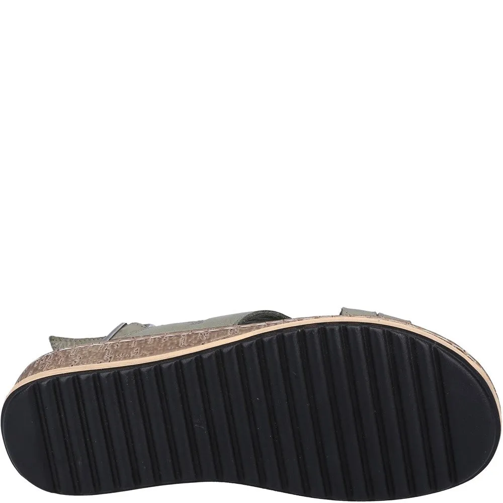 Hush Puppies Elena Cross Over Wedge Sandal Women's Sneakers Casual Walking Shoes