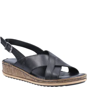 Hush Puppies Elena Cross Over Wedge Sandal Lightweight Running Shoes,Slip On Athletic Shoes,Breathable Workout Shoes
