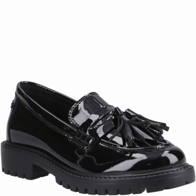 Hush Puppies Abigail Patent Senior School Shoes Kids Tennis Shoes,Toddler Athletic Shoes,Youth Casual Shoes
