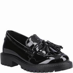 Hush Puppies Abigail Patent Senior School Shoes Kids Tennis Shoes,Toddler Athletic Shoes,Youth Casual Shoes