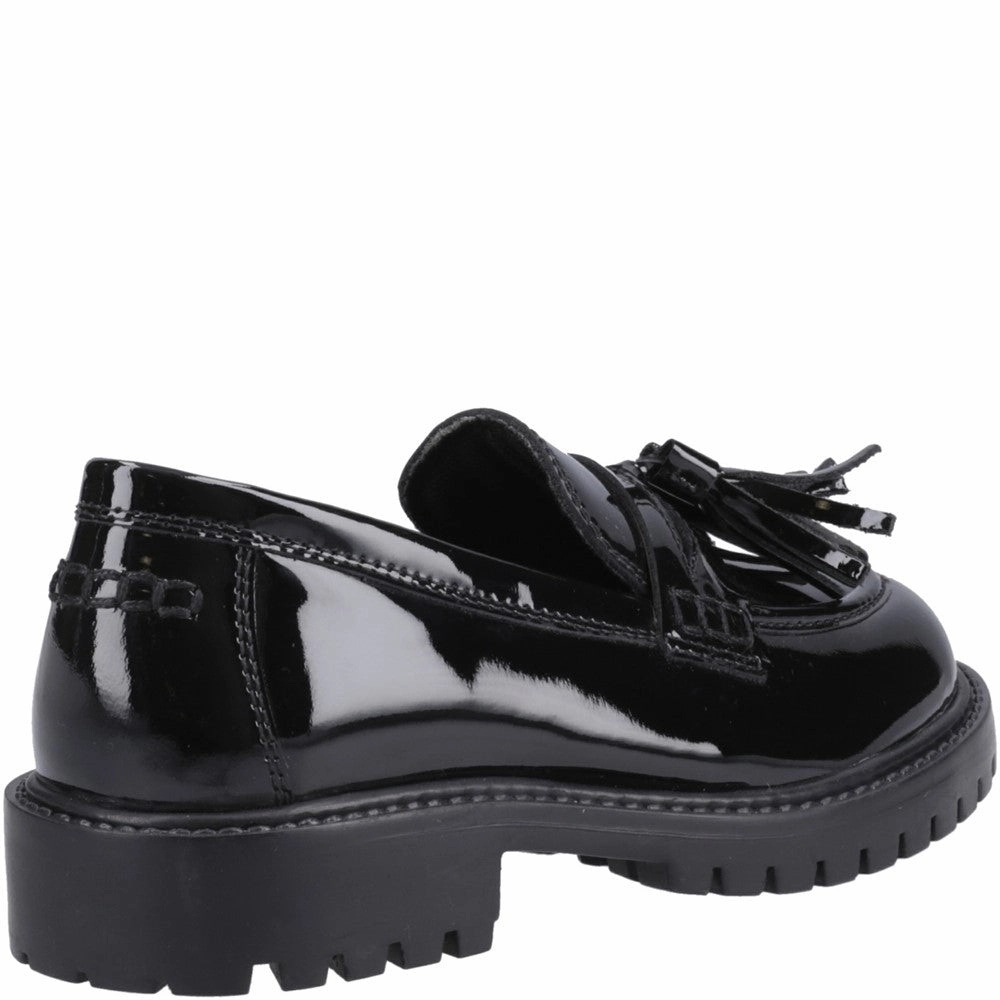 Hush Puppies Abigail Patent Senior School Shoes Girls Sneakers Girls Running Shoes