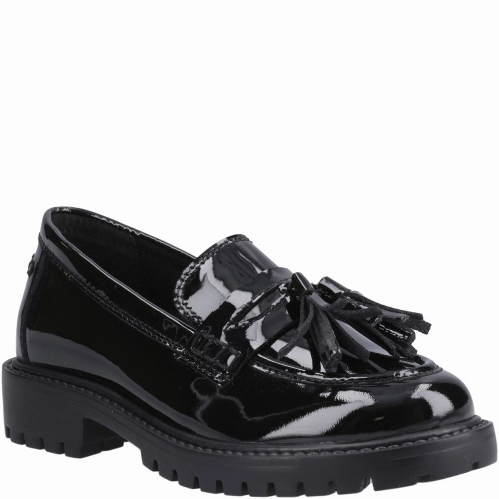 Hush Puppies Abigail Patent Senior School Shoes Kids Tennis Shoes,Toddler Athletic Shoes,Youth Casual Shoes
