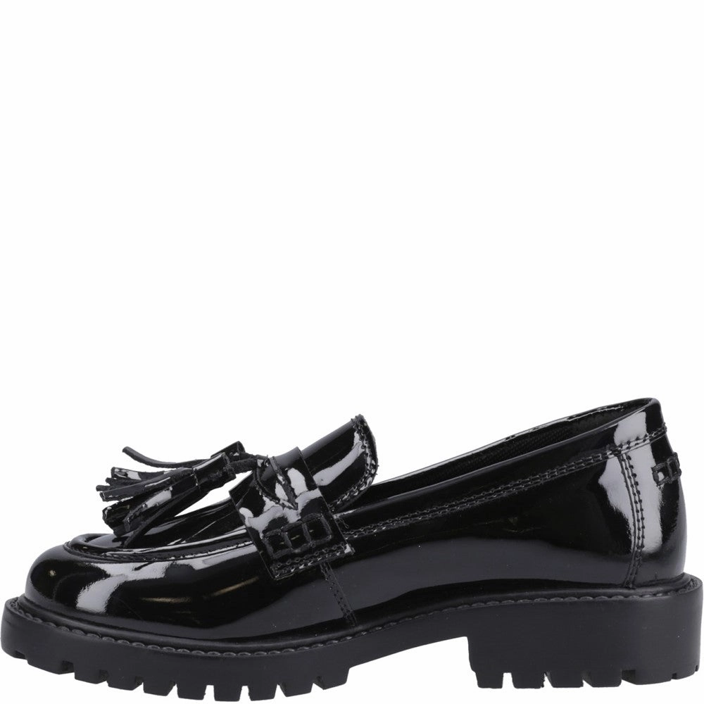 Hush Puppies Abigail Patent Senior School Shoes Girls Sneakers Girls Running Shoes