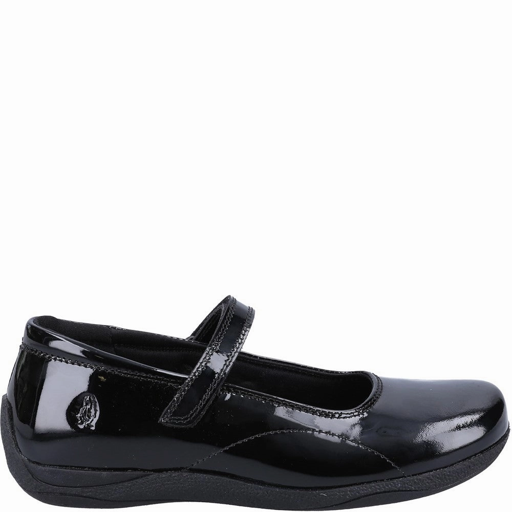 Hush Puppies Aria Patent Junior School Shoes Girls Sneakers Girls Running Shoes