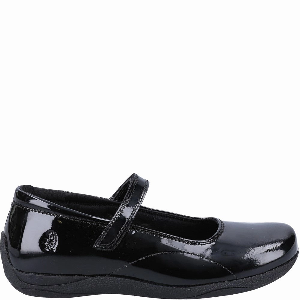Hush Puppies Aria Patent Junior School Shoes Girls Sneakers Girls Running Shoes