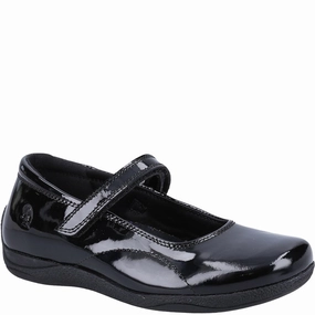 Hush Puppies Aria Patent Junior School Shoes Kids Tennis Shoes,Toddler Athletic Shoes,Youth Casual Shoes