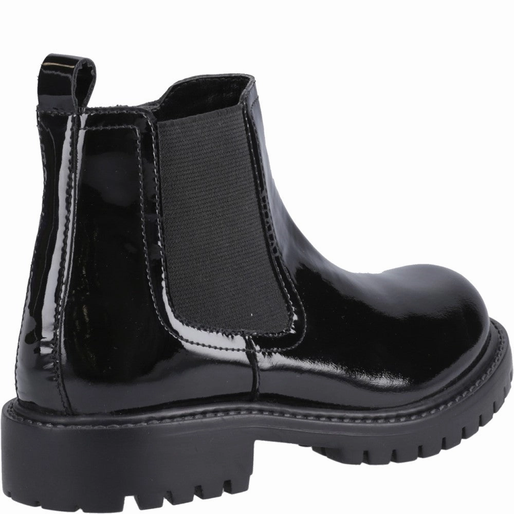 Hush Puppies Ariella Chelsea Patent Junior School Shoes Girls Sneakers Girls Running Shoes