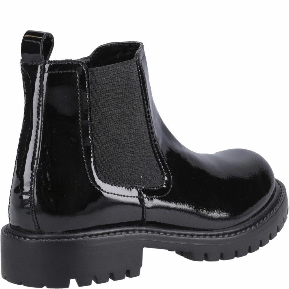 Hush Puppies Ariella Chelsea Patent Junior School Shoes Girls Sneakers Girls Running Shoes