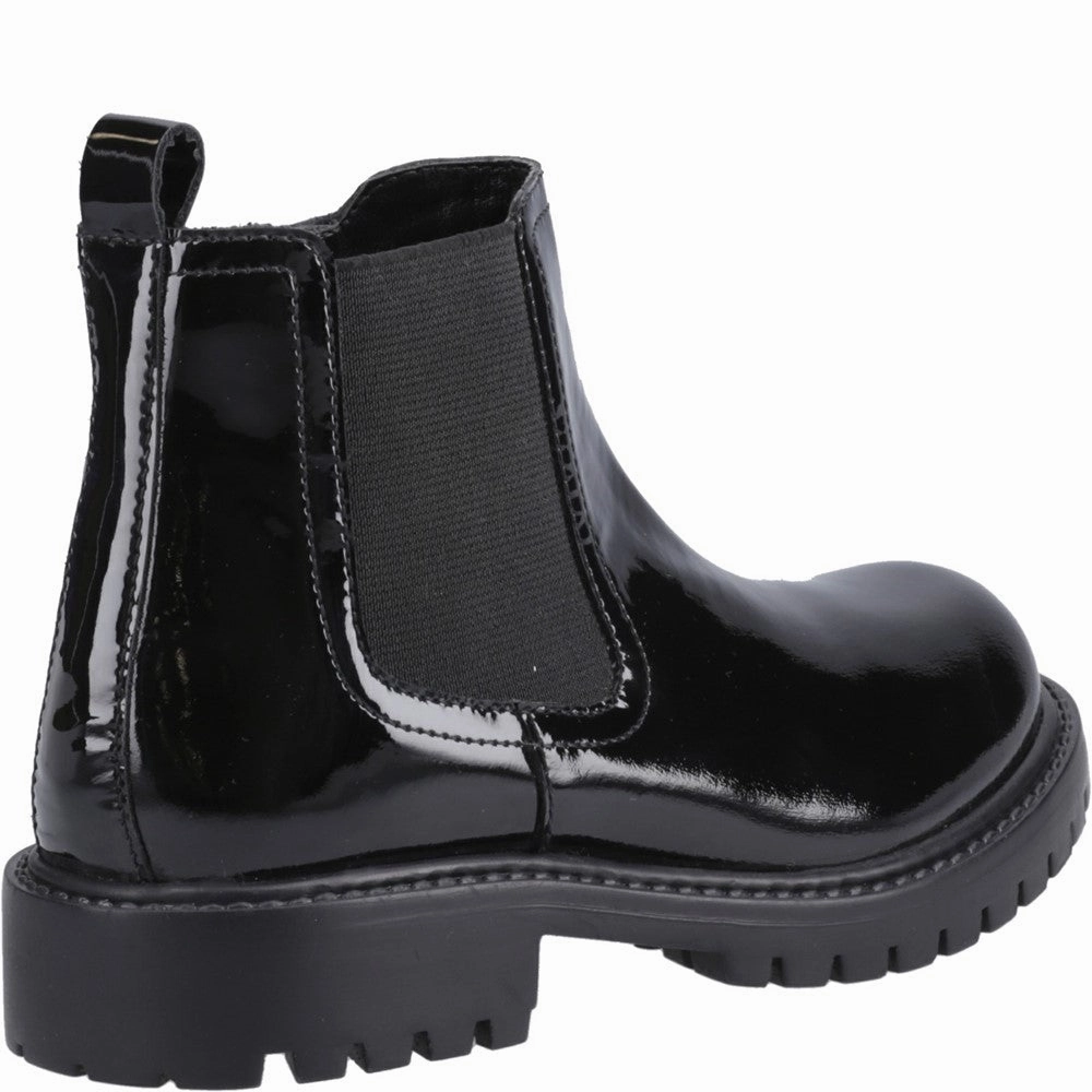 Hush Puppies Ariella Chelsea Patent Junior School Shoes Girls Sneakers Girls Running Shoes