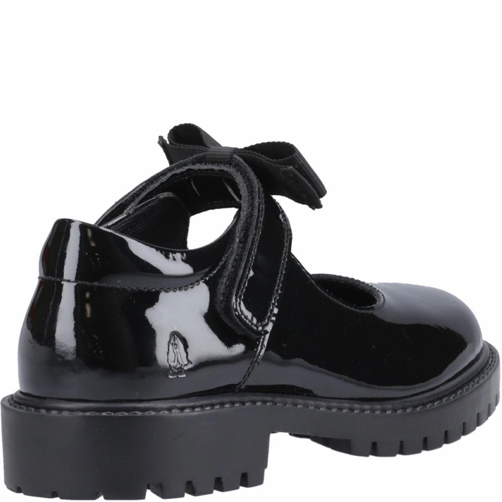 Hush Puppies Astrid Bow Patent Junior School Shoes Girls Sneakers Girls Running Shoes
