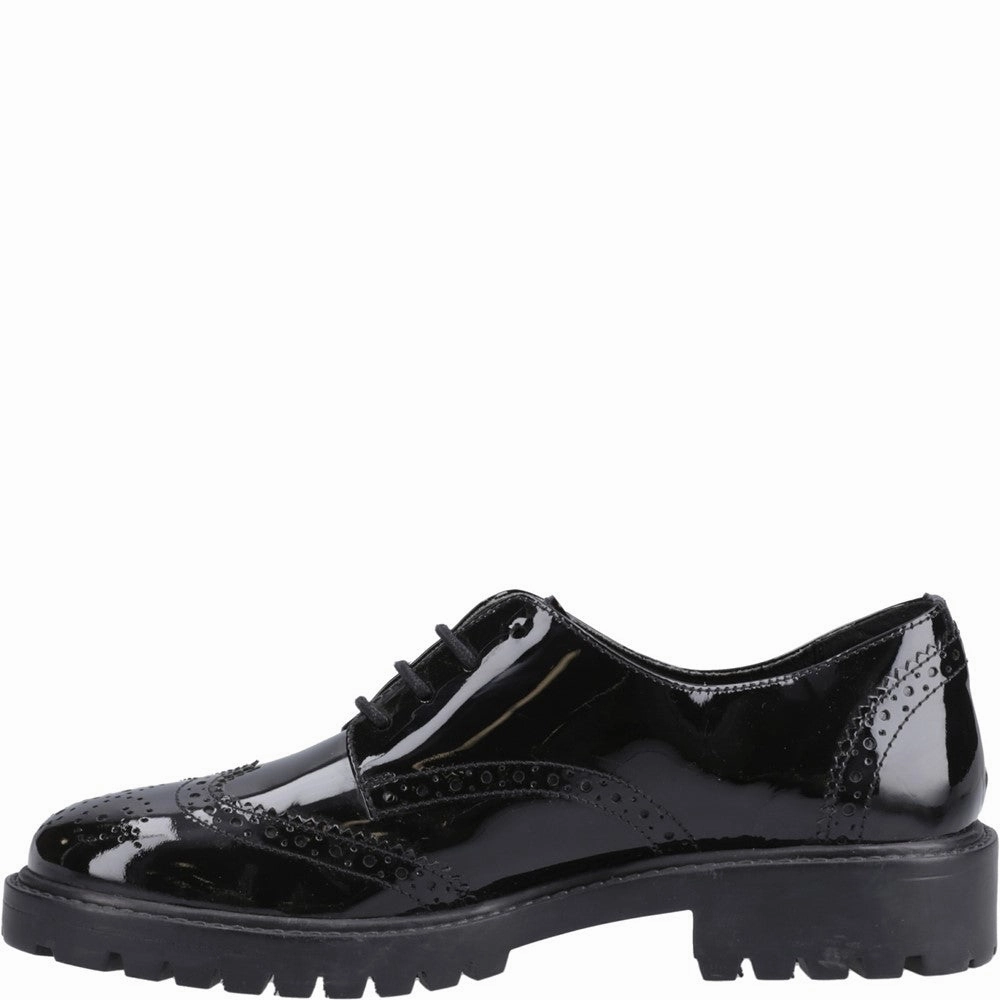 Hush Puppies Athena Patent Junior School Shoes Girls Sneakers Girls Running Shoes