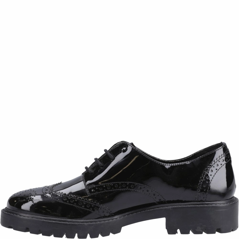 Hush Puppies Athena Patent Junior School Shoes Girls Sneakers Girls Running Shoes
