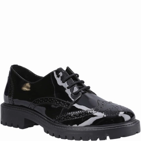 Hush Puppies Athena Patent Junior School Shoes Kids Tennis Shoes,Toddler Athletic Shoes,Youth Casual Shoes