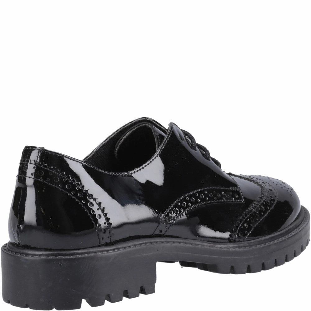 Hush Puppies Athena Patent Senior School Shoes Girls Sneakers Girls Running Shoes