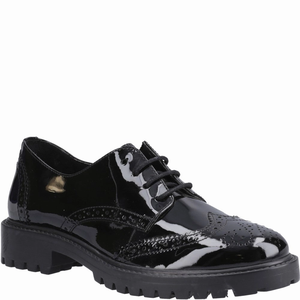 Hush Puppies Athena Patent XL Senior School Shoes Kids Tennis Shoes,Toddler Athletic Shoes,Youth Casual Shoes