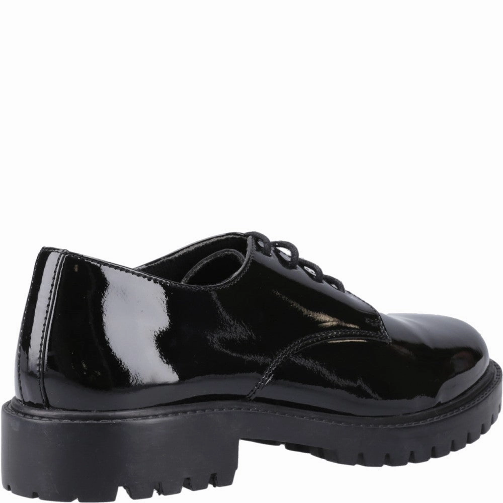 Hush Puppies Aubrey Lace Up Patent Senior School Shoes Girls Sneakers Girls Running Shoes