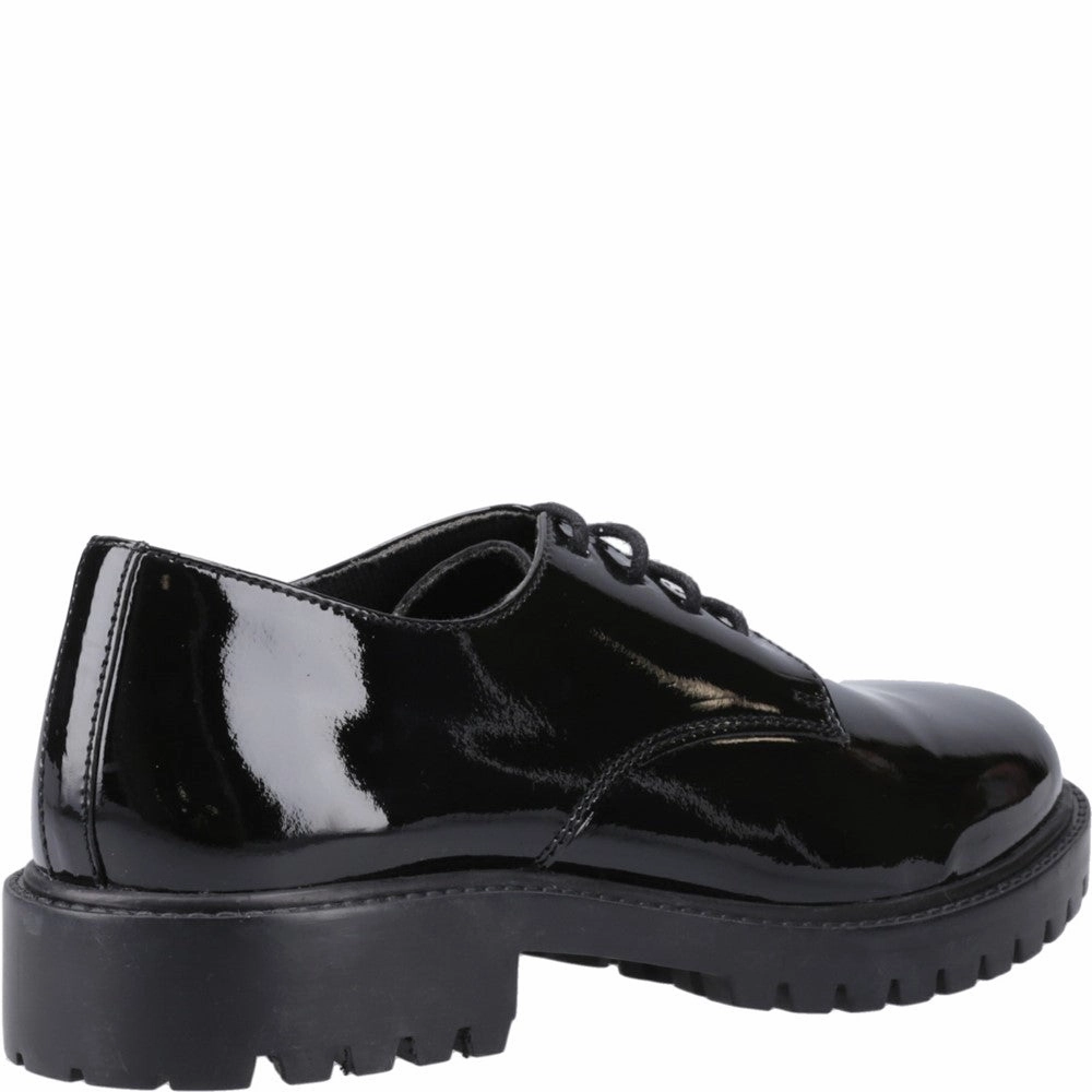 Hush Puppies Aubrey Lace Up Patent Senior School Shoes Girls Sneakers Girls Running Shoes
