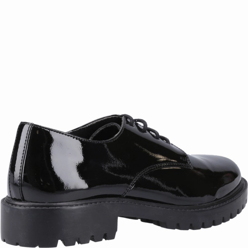 Hush Puppies Aubrey Lace Up Patent Senior School Shoes Girls Sneakers Girls Running Shoes