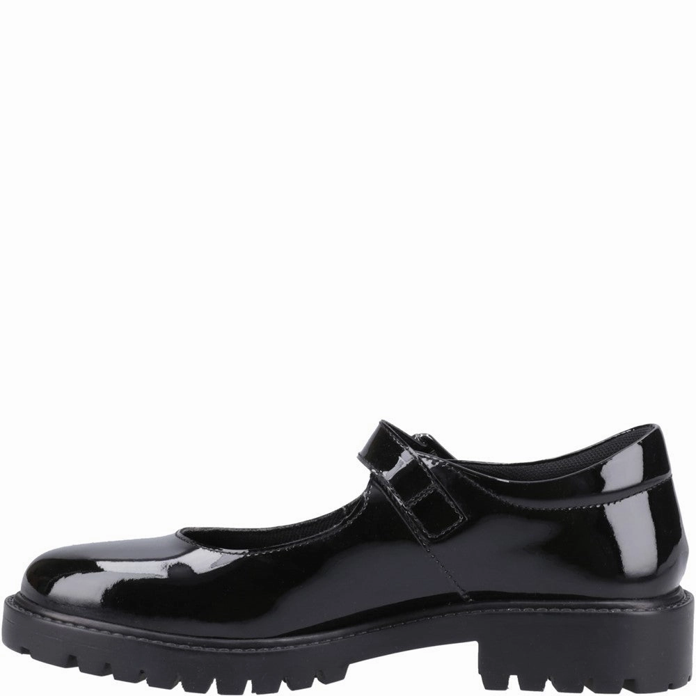 Hush Puppies Aurora Patent Junior School Shoes Girls Sneakers Girls Running Shoes