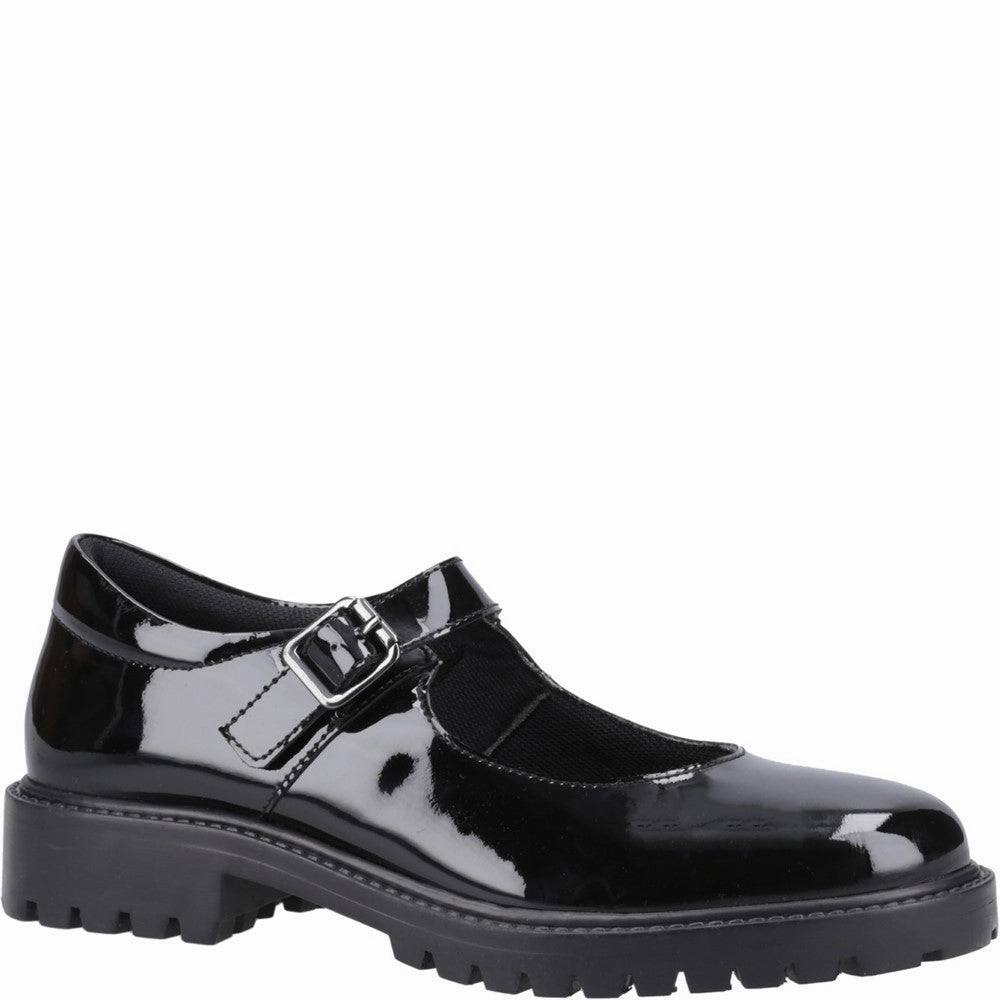 Hush Puppies Aurora Patent Junior School Shoes Kids Tennis Shoes,Toddler Athletic Shoes,Youth Casual Shoes