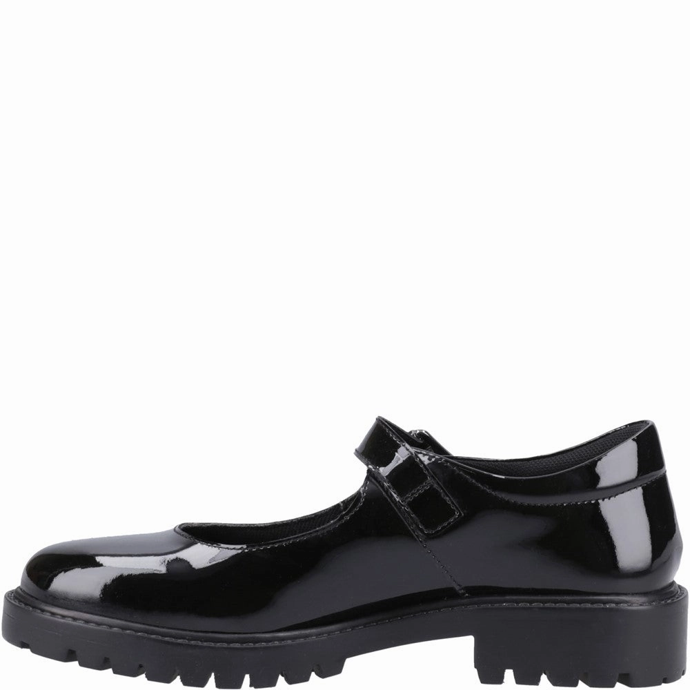 Hush Puppies Aurora Patent Junior School Shoes Girls Sneakers Girls Running Shoes