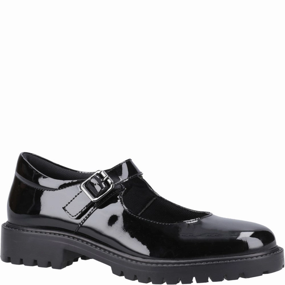 Hush Puppies Aurora Patent Junior School Shoes Kids Tennis Shoes,Toddler Athletic Shoes,Youth Casual Shoes