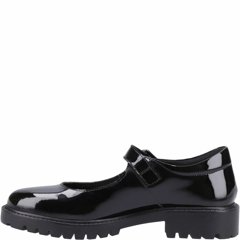 Hush Puppies Aurora Patent Junior School Shoes Girls Sneakers Girls Running Shoes