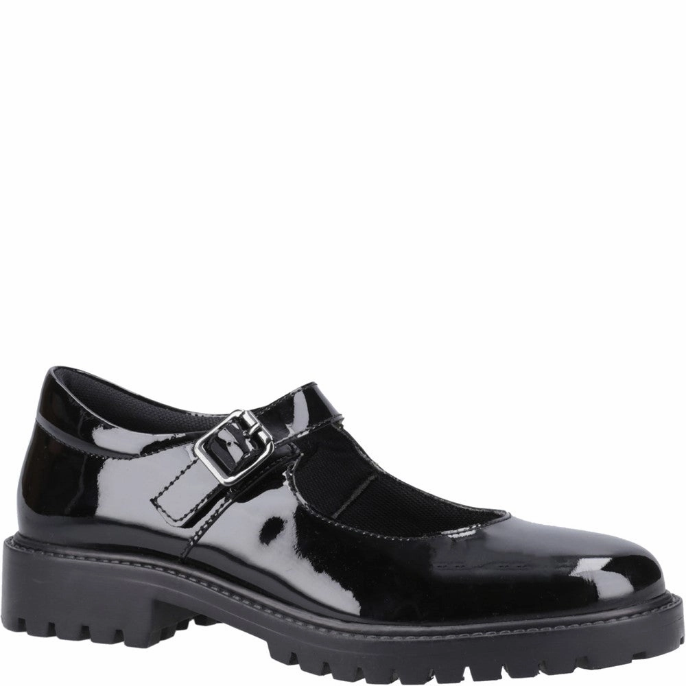 Hush Puppies Aurora Patent Junior School Shoes Kids Tennis Shoes,Toddler Athletic Shoes,Youth Casual Shoes