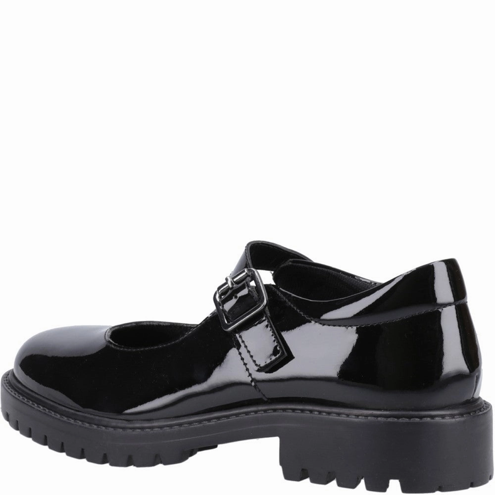Hush Puppies Aurora Patent Senior School Shoes Girls Sneakers Girls Running Shoes