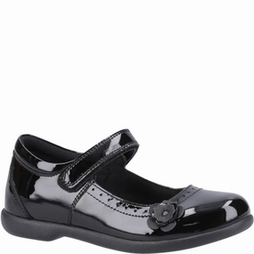 Hush Puppies Bethany Patent Junior School Shoes Kids Tennis Shoes,Toddler Athletic Shoes,Youth Casual Shoes