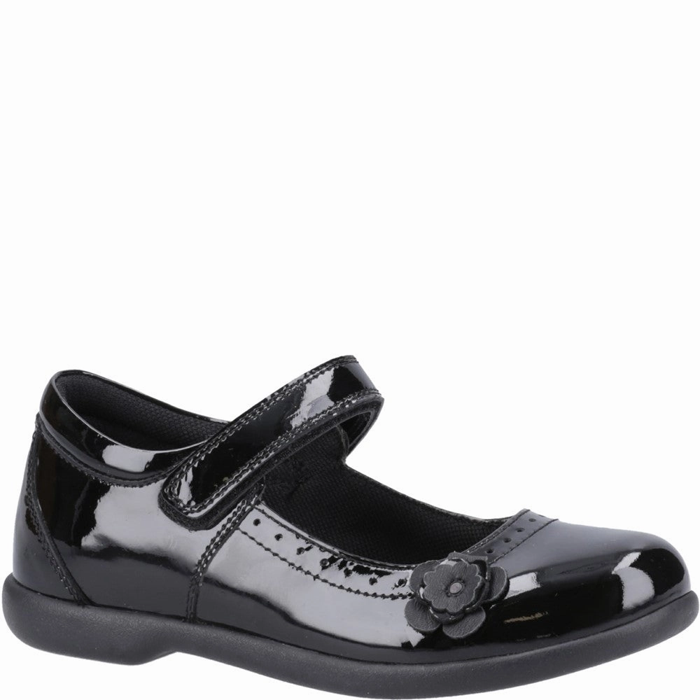 Hush Puppies Bethany XL Patent Senior School Shoes Kids Tennis Shoes,Toddler Athletic Shoes,Youth Casual Shoes