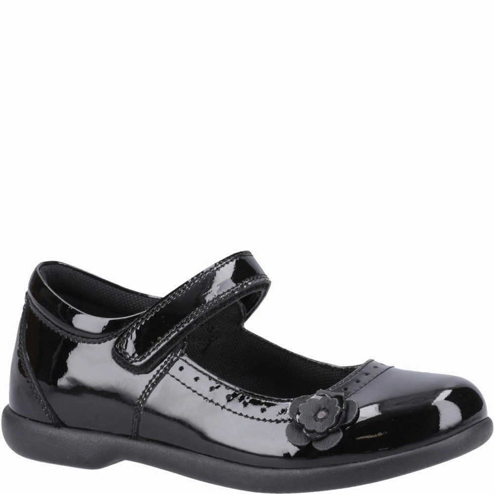 Hush Puppies Bethany XL Patent Senior School Shoes Kids Tennis Shoes,Toddler Athletic Shoes,Youth Casual Shoes