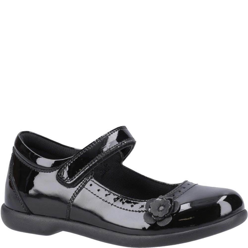 Hush Puppies Bethany XL Patent Senior School Shoes Kids Tennis Shoes,Toddler Athletic Shoes,Youth Casual Shoes