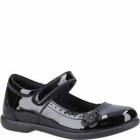 Hush Puppies Bethany XL Patent Senior School Shoes Kids Tennis Shoes,Toddler Athletic Shoes,Youth Casual Shoes