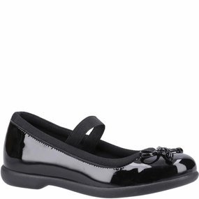 Hush Puppies Betty Patent Junior School Shoes Kids Tennis Shoes,Toddler Athletic Shoes,Youth Casual Shoes