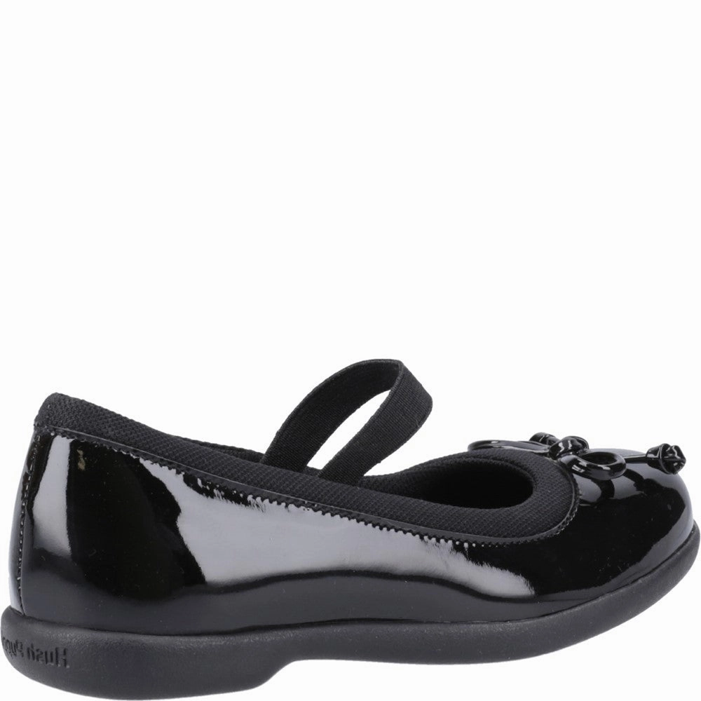 Hush Puppies Betty Patent Junior School Shoes Girls Sneakers Girls Running Shoes